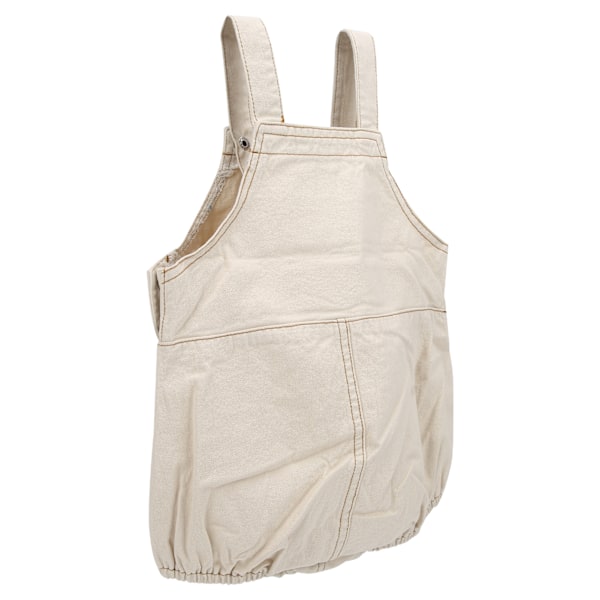 Unisex Spädbarns Romper Bomull Ärmlös En Delad Overall Kläder för 0-2 År Gammal Baby Aprikos 100cm