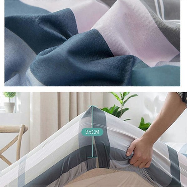 Madrasskydd Queen Size, 360° Skyddande Överdrag, 28 cm Djup Ficka, Tvättbart Mjukt Andningsbart
