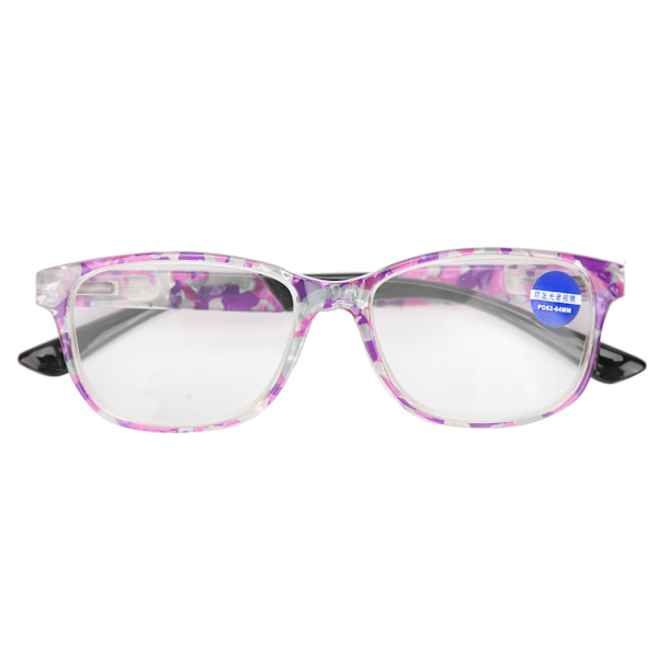 Äldre glasögon med hög definition Blått ljusblockerande fashionabla läsglasögon (+200 )