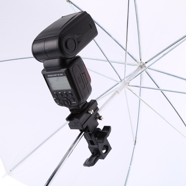 Flash-paraplyholderbeslag til fotovideofotografering