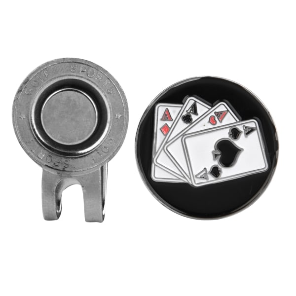 Kestävä metalli Golf Mini Magneettinen Ball Marker Golfer Hat Visiiri Clip Tarvike