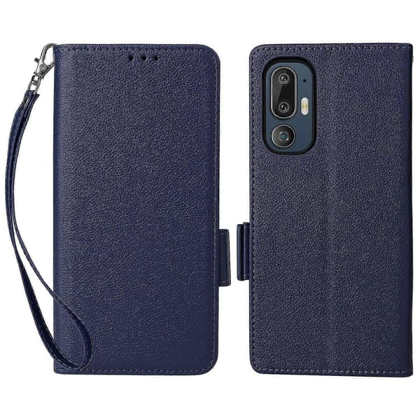 Telefonfodral för HTC U24 Pro 5G Läderfodral Mörkblå Dark blue HTC U24 Pro 5G