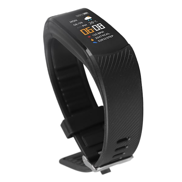 Smart Armbånd Høy Nøyaktighet Sensor IP67 Vanntett USB Lading Multifunksjon Sportsklokke Monitor for Hjertefrekvensovervåking