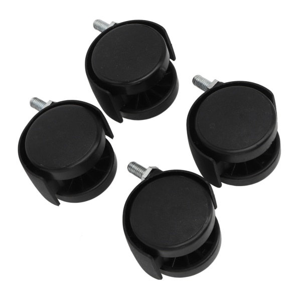 4 stk. Drejelige hjul 360 graders rulleuniform Force Dobbelthjul Design Hjul til skriveborde Skabe hylder