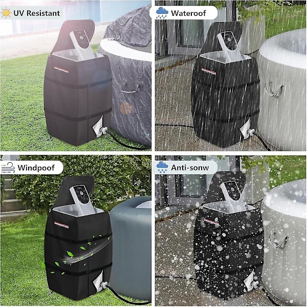 Kompatibelt Hot Tub Spa Varmelegeme Pumpe Cover, Vandtæt Kraftigt Kompatibelt Hot Tub Pumpe Cover Spabade Hot Tubs Pools-B13