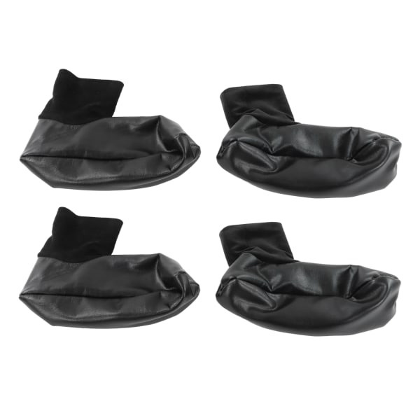 Sunnah Khuff Sokker PU Læder Polyester Komfortabel Varm Plys Foring Termiske Khuffain Sokker til 36 til 41 EU SkostørrelseSort Elastisk version