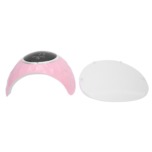 120W intelligent sensor nagelgel torklampa nagelgel polish härdande ljus 100~240V rosa EU-kontakt