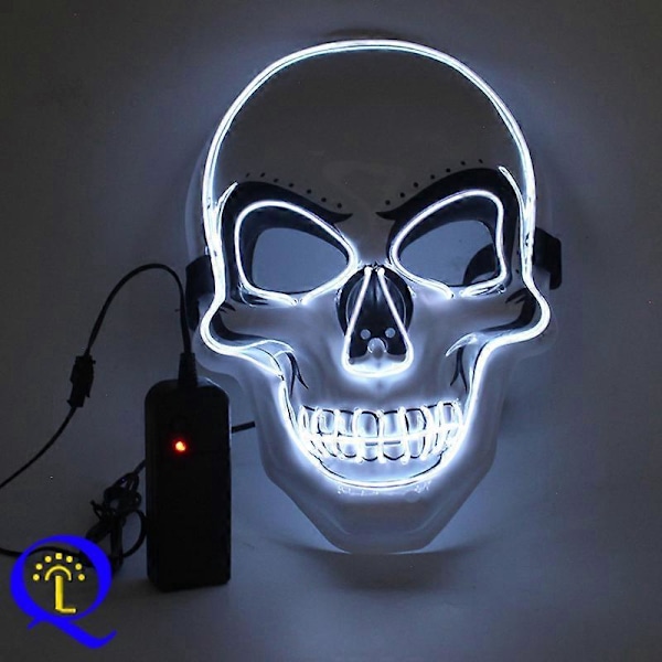 Halloween Kostume, Grim Reaper Halloween Sæt med Død Sense, Skelet Maske og Skelet Handsker, Sort Hætteklædt Kappe Unisex Halloween Kostume Karneval