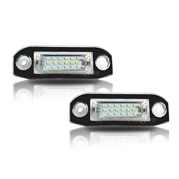 2kpl Valkoiset LED-valot Virheettömät rekisterikilven valot Volvolle
