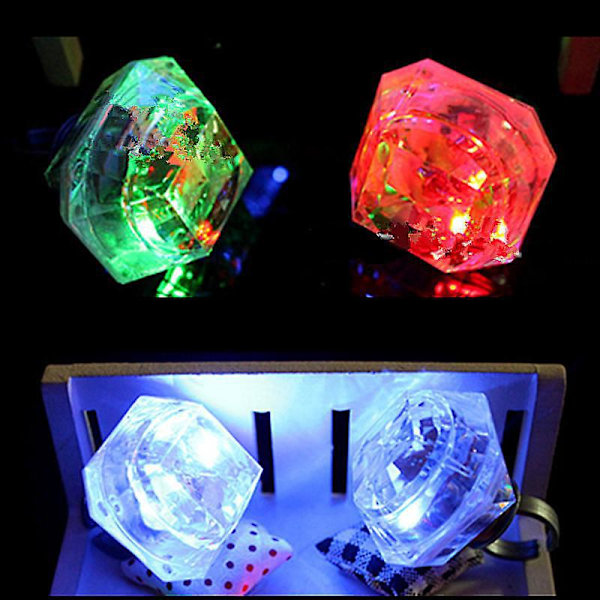Lysende LED Fingerlampe (5 stk) - Magisk Lysende Triks for Halloween Spøker
