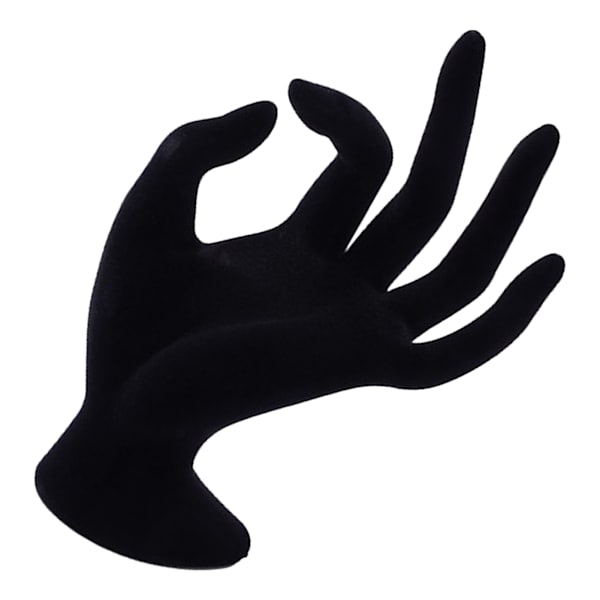 Mannequin Hand Smyckesdisplay Stativ Hållare Butik Harts Svart Elegant Armband Halsband Ring Stöd