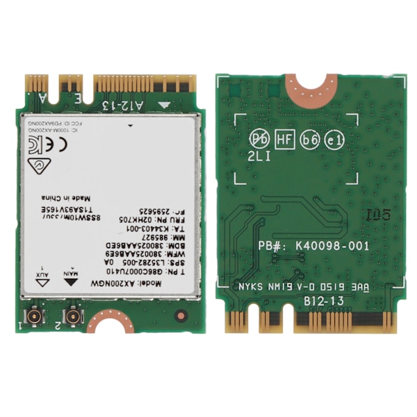 Internet Wi-Fi 6 AX200 NGFF M.2 netværksserveradapterkort med Bluetooth 5.0