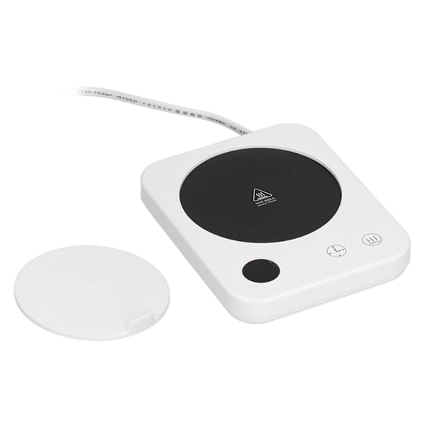 Kaffevarmer Hvid 3 Varmetilstande Timing Funktion Smart Isolationsbase til Keramisk Glas MetalEU Stik 220V