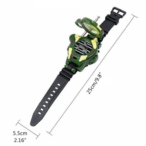Barn Walkie Talkie Multifunktionell Walky Talky Klocka med Ficklampa Barn Utomhusspel Intercom Leksakspresenter för Pojkar Flickor