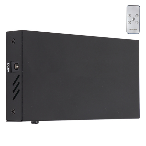 HD Multimedia Interface Switch 5x1 4Kx2K Stöd 3D Fjärrkontroll HD Multimedia Interface Switcher 100-240VEU Plug