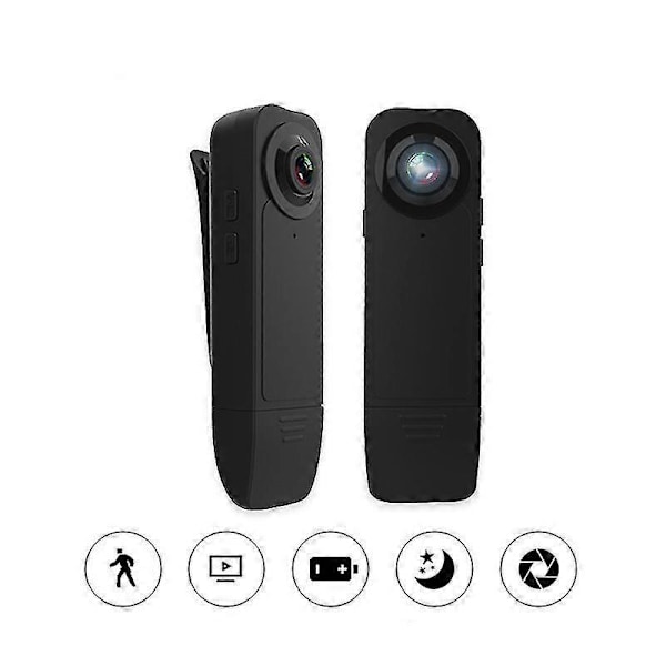 A18 Kamera HD 1080p Rygklips Direkte Optagelse Videokonference Lovhåndhævelse Optager Optagelse Og Video