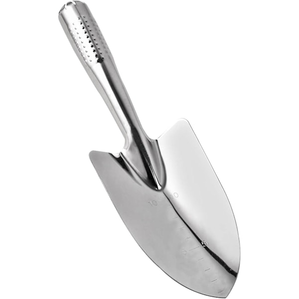 Hagespade i rustfritt stål - håndspade for planting, omplanting, luking og graving
