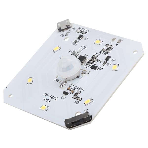 Integrert lampebrettkontroll ABS oppladbar med 2 gir sensor for dekorasjon
