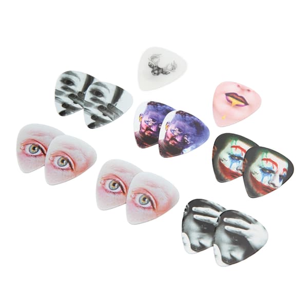 13 stk. gitarplekter medium celluloid gitarplekter med boks instrumenttilbehør