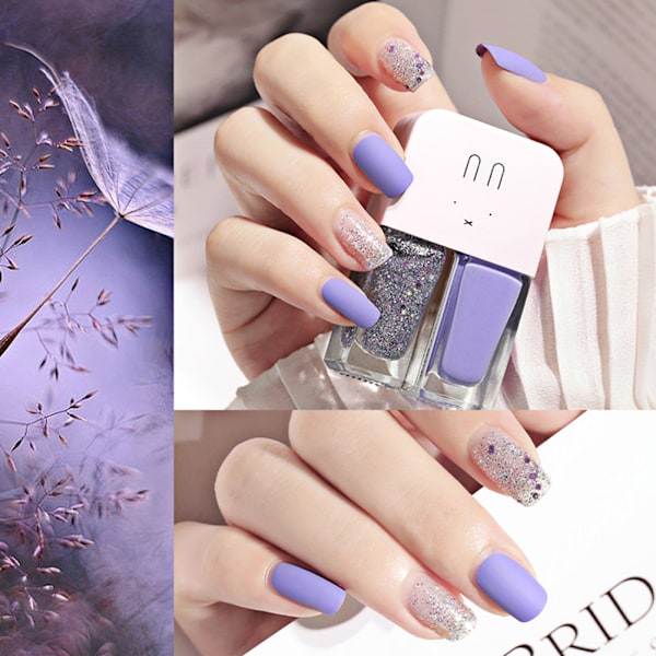 Giftset med 2 nagellack i matt sammetsfinish