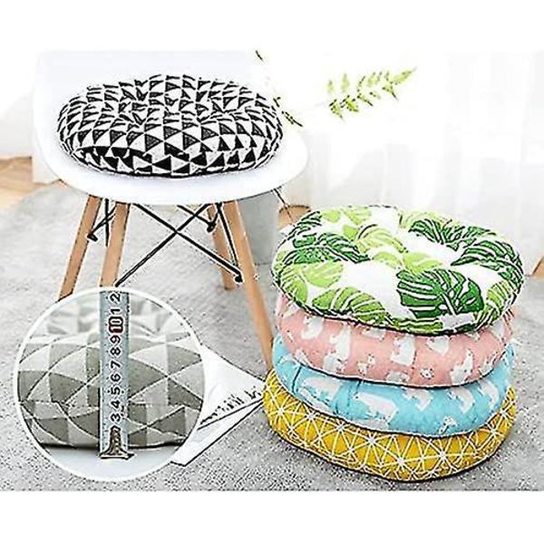 Rund stolsdyna för hemmakontor trädgård - Patio sittdyna för inomhus utomhus - 40*40cm