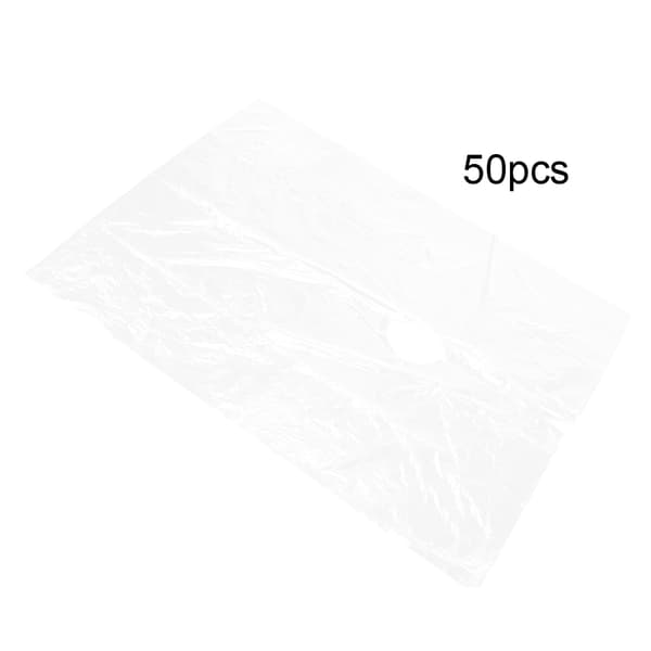 50 stk. engangs hårklippeforkle vanntett frisørkappe 92 x 130 cm