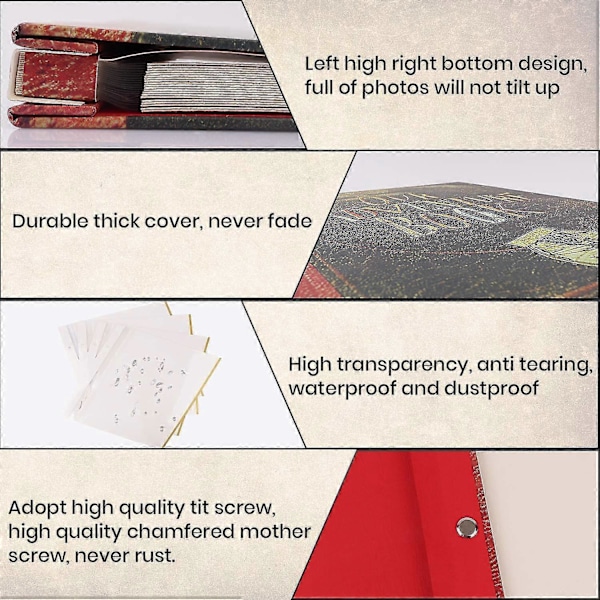 Självhäftande Fotoalbum Vårt Äventyrsbok Magnetiskt Scrapbook Album DIY Album För Bröllopsdag Familj Zekai VÅR