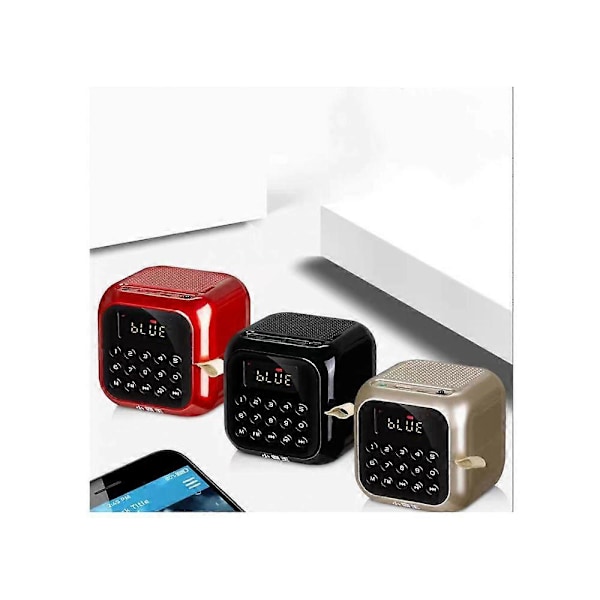 D86 Langaton Bluetooth-kaiutin Älykäs äänikehote Kannettava Audio liitettävä kortti / USB-subwoofer musta