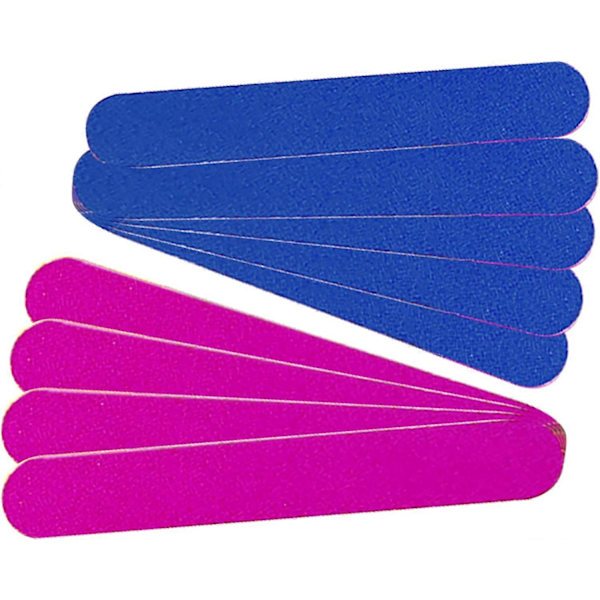 100 stk Mini Dobbeltsidige Neglefiler 180/240 Grit, Profesjonelle Bærbare Neglefiler, Neglefil, Neglestylingverktøy for Hjem og Salong