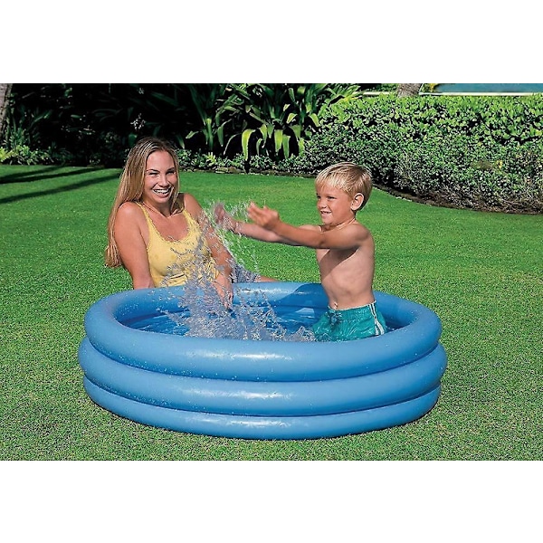 Tre Ringe Oppustelig Familiepool Børnepool Familiepool (Blå - 114cm x 25cm)