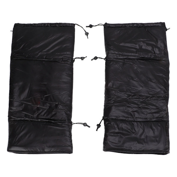 2 st varma knäskydd nylon fleece vindtäta ben knäskydd för snöcykling ridning skridskoåkning