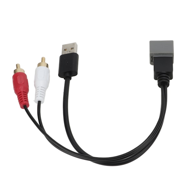 8-pinners USB til 2 RCA hannportkabeladapter Video lydkabelkontakt erstatning for Nissan Cube 2011-2012