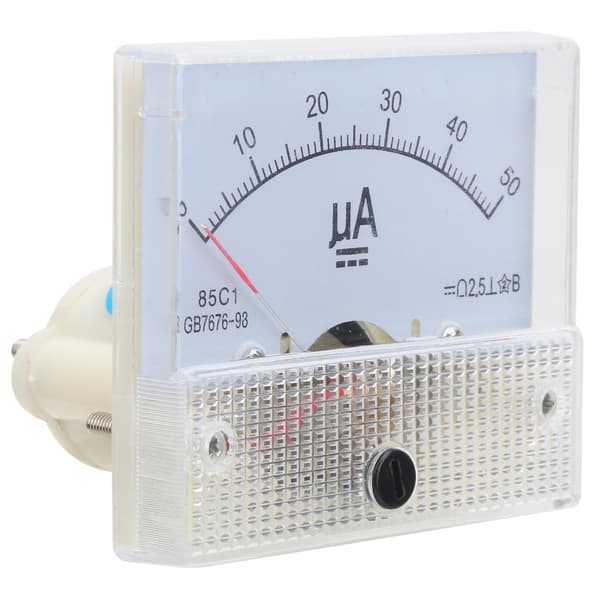 85C1 DC0-50UA Pointer DC Amperemeter Hoved Ampere Meter Linjekredsløbsmåleenhed