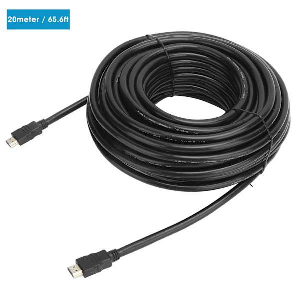 HDMI AM till AM-kabel 1.4 Enkel version Kopparledare Järnskal Svart lock 1080P20 meter