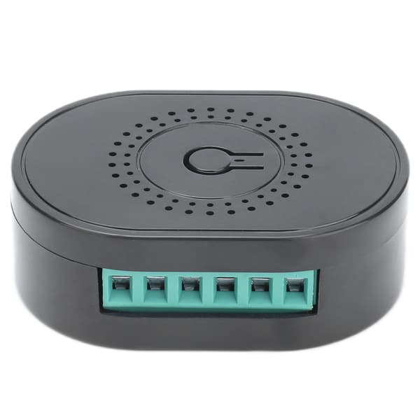 16A Smart Switch Dobbel Kontroll Tidsstyrt Multifunksjonell På Av Kontrollerbryter for ZigBee for Tuya 85‑250V Svart