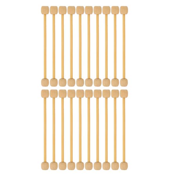 20 kpl Mini-puutapettiripustustangot tee-se-itse bambu-puiset mini-tapettitangot, puiset tikut askarteluun