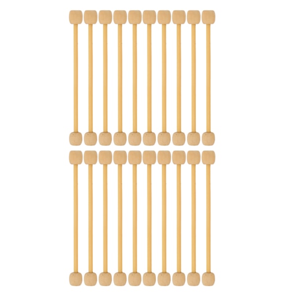 20st Mini Trä Gobeläng Hängstänger DIY Bambu Trä Mini Gobeläng Stång Träpinnar för hantverk
