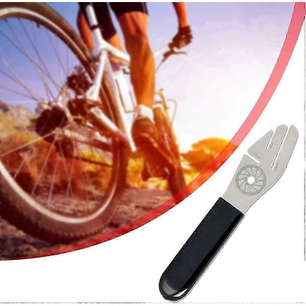 Bærbar cykel skivebremse 3 slots justeringsværktøj (sølv) 1 stk