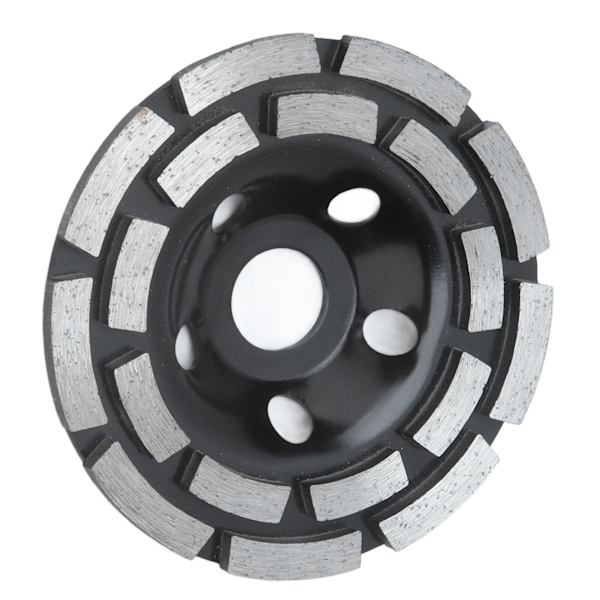 Diamantslibningsskive Slibeskive Sæt med lav vibration Sort til sten BetonDiameter 115mm