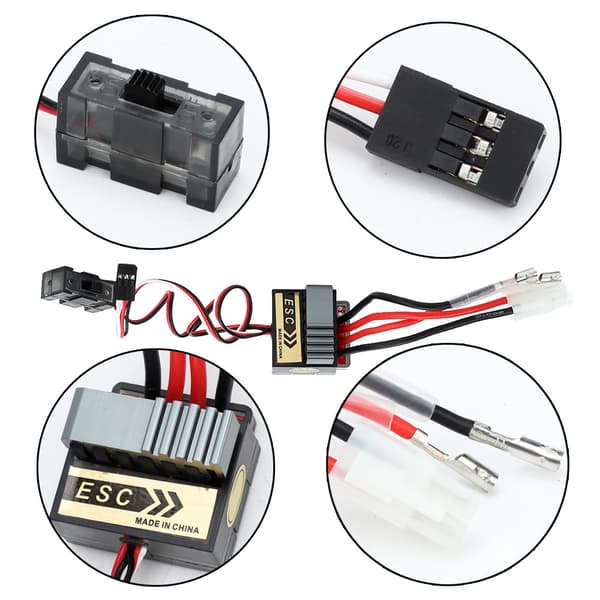 320A Lågspännings ESC Hastighetsregulator Passar för 1/10 RC Bil Båt Lastbil