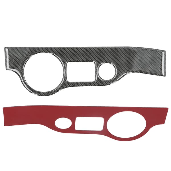 Kolfiber Bil Strålkastare Strömbrytare Panel Skydd Trim Dekoration Passar Dodge Charger 2011-2014