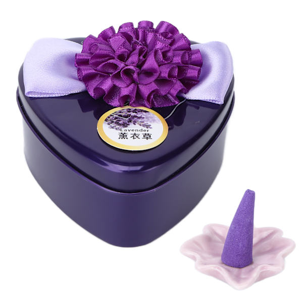 Kotitalouksien suitsukekartio kauneussalonki, vahva tuoksu, hajunpoisto takaisinvirtaus suitsuke (Lavande violet foncé)