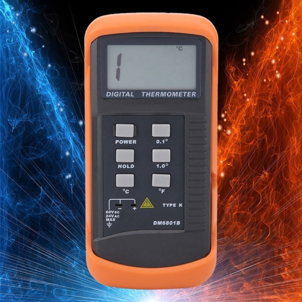 Enkeltkanals K-type Digital termoelementsensor termometer temperaturmåler -50-1300°C