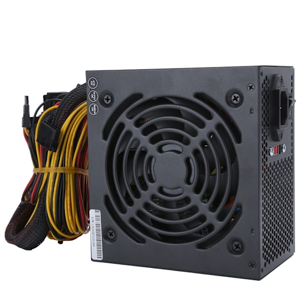 Computer strømforsyning til stationære computere, tilbehør, lydløs ventilator, manuelt justerbar 115/230V ATX 24‑PINEU-stik
