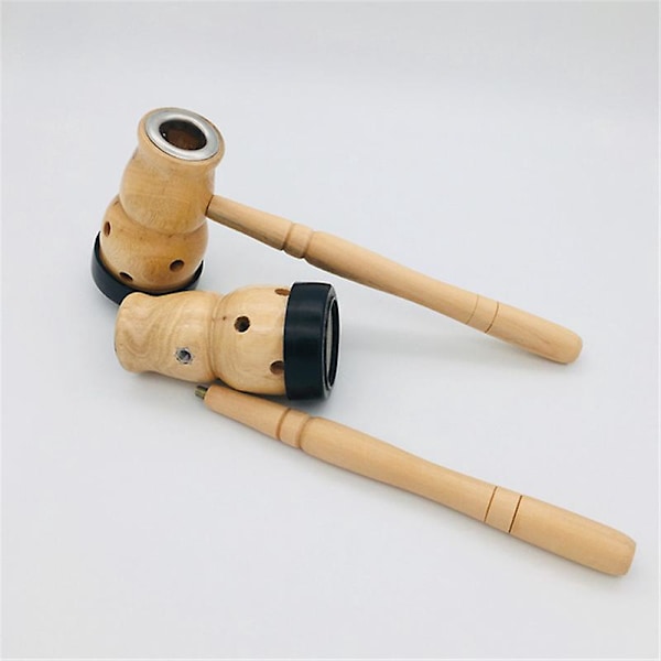 Træ Moxa Stick Holder Bærbar Moxibustion Box med Hul til Moxibustion Inkluderer ikke Moxa Stick