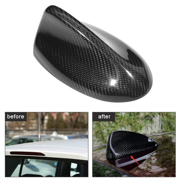Kolfiber Radioantenn Hajfena Antennskydd Passar för Alfa Romeo Bil Modifierad