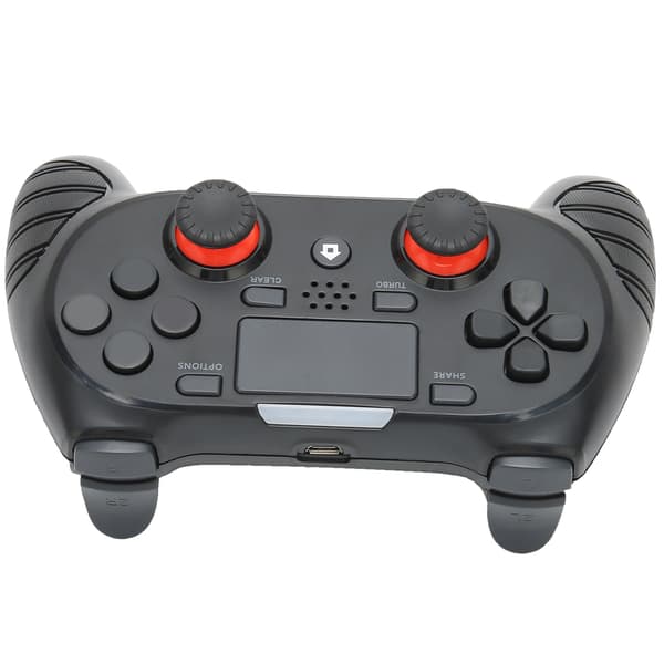 Trådlös Bluetooth-gamepad ABS-kontrolljoystick PC uppladdningsbar för PS4-konsol Svart