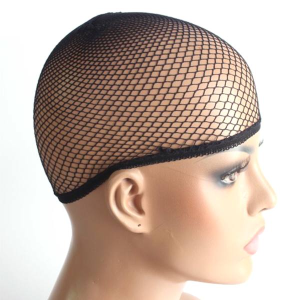 Peruukkilippikset Nylon Joustava Hengittävä Dome Mesh Net Peruukki Cap Cosplay Pukeutua Musta