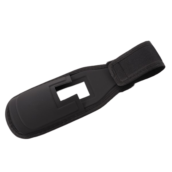 Fiskebelte i svart, justerbart, vanntett, rivebestandig midjebelteholder for fiskestang (flat mønster)