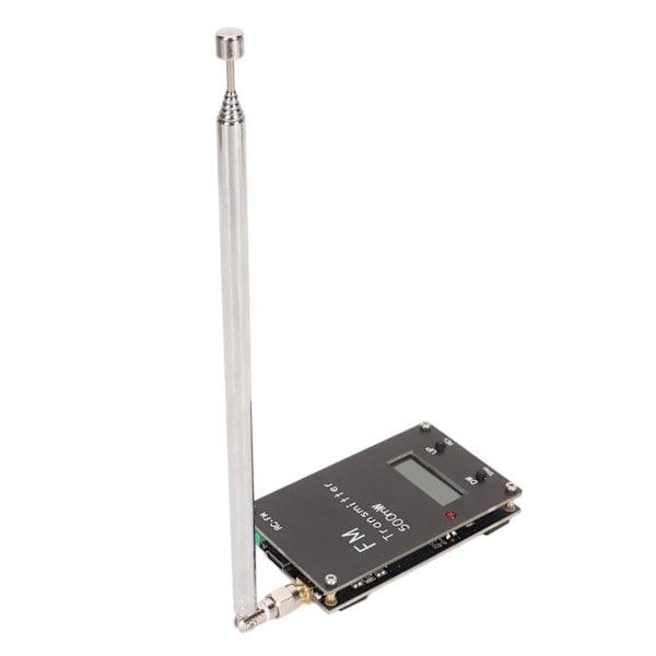 2000M FM-sender Profesjonell Langdistanse 76‑108Mhz 0.5W 500mW Stereo Sendermodul med Digital LCD-skjerm